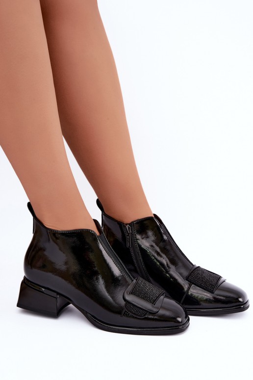 botines aislantes de charol Klocke Artiker 59C0108 en color negro