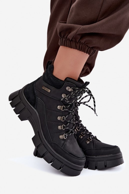 zapatos aislantes para mujer Lee Cooper LCJ-26-31-4580 en color negro