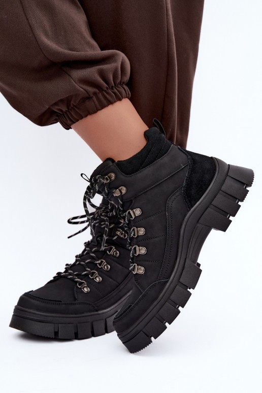 zapatos aislantes para mujer Lee Cooper LCJ-26-31-4580 en color negro