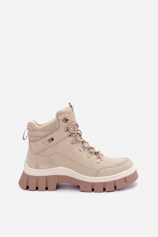 zapatos aislantes para mujer Lee Cooper LCJ-26-31-4581 en color arena