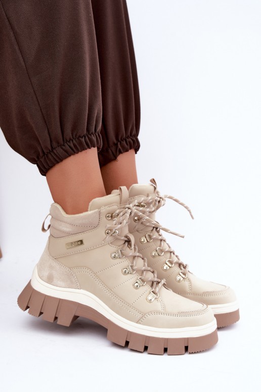 zapatos aislantes para mujer Lee Cooper LCJ-26-31-4581 en color arena