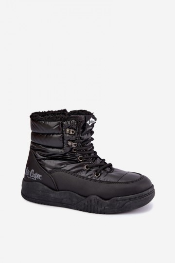botas de nieve con cordones Lee Cooper LCJ-44-4562 en color negro
