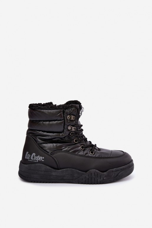 botas de nieve con cordones Lee Cooper LCJ-44-4562 en color negro