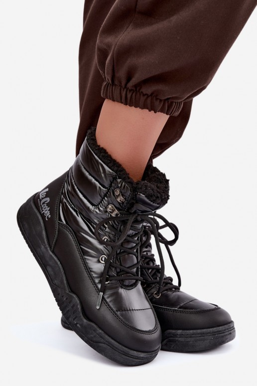 botas de nieve con cordones Lee Cooper LCJ-44-4562 en color negro