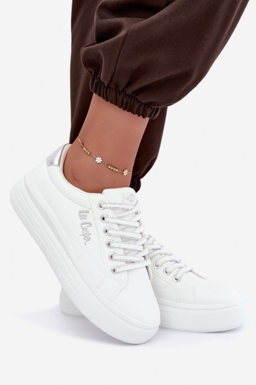 zapatillas de plataforma Lee Cooper LCJ-26-44-4561 en color blanco