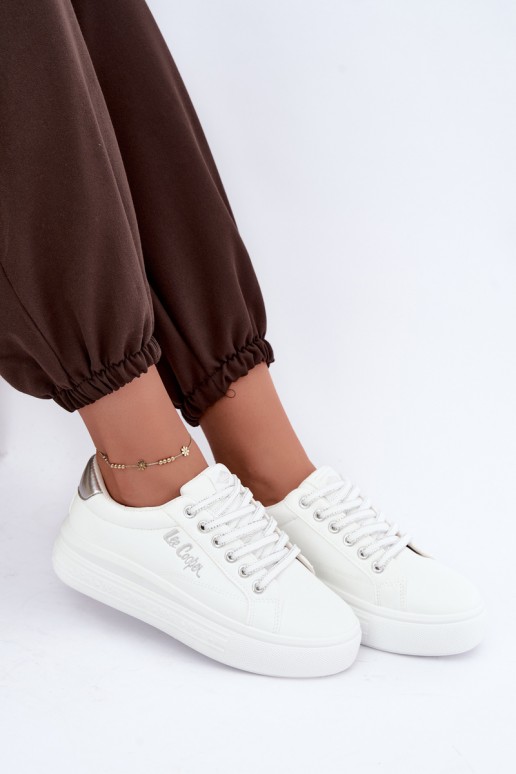 zapatillas de plataforma Lee Cooper LCJ-26-44-4561 en color blanco