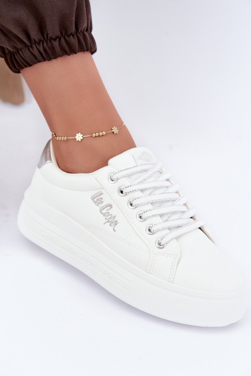 zapatillas de plataforma Lee Cooper LCJ-26-44-4561 en color blanco