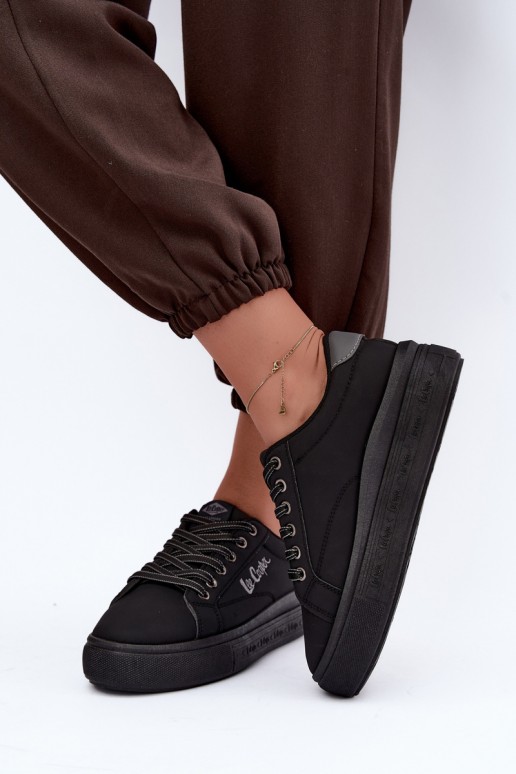 zapatos casual de plataforma Lee Cooper LCJ-26-44-4560 en color negro