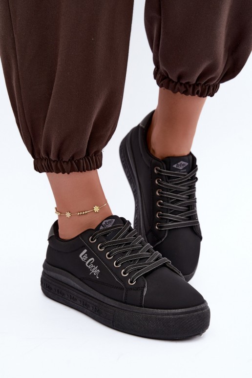 zapatos casual de plataforma Lee Cooper LCJ-26-44-4560 en color negro
