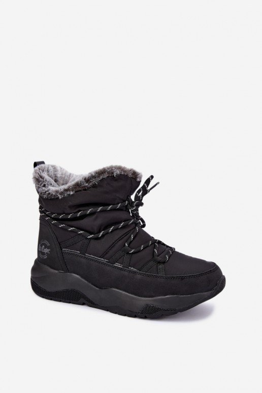 botas de nieve slip-on con detalles elegantes Lee Cooper LCJ-24-03-3063 en color negro