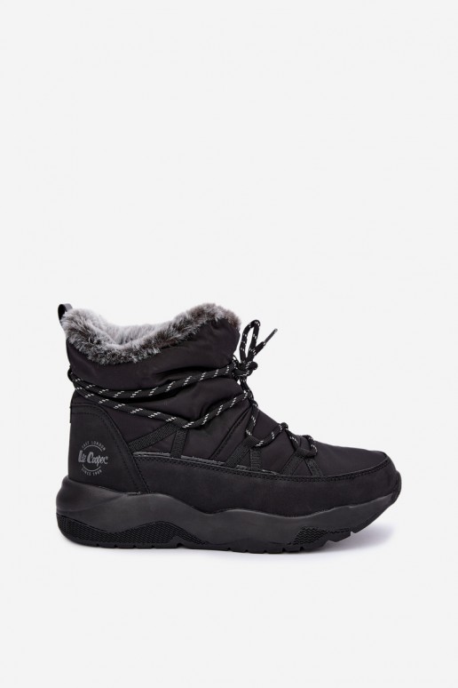 botas de nieve slip-on con detalles elegantes Lee Cooper LCJ-24-03-3063 en color negro