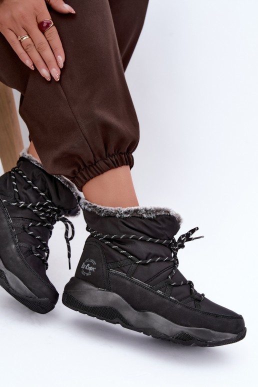 botas de nieve slip-on con detalles elegantes Lee Cooper LCJ-24-03-3063 en color negro