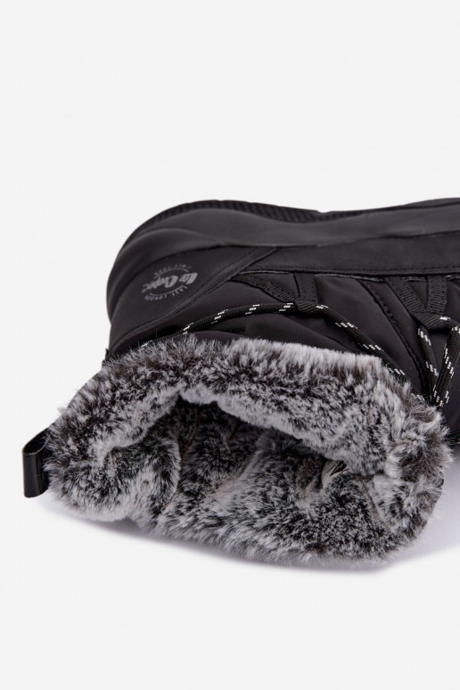 botas de nieve slip-on con detalles elegantes Lee Cooper LCJ-24-03-3063 en color negro