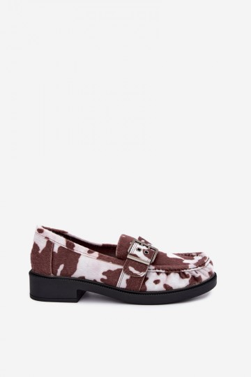 Mocasines para mujer con volantes y hebillas en estampado Daliare 2