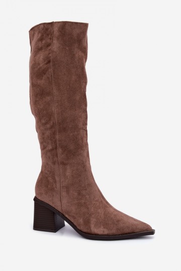 Botas altas térmicas en color arena Isenna