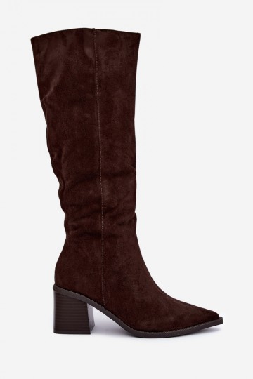 Botas altas térmicas en color chocolate Isenna 2