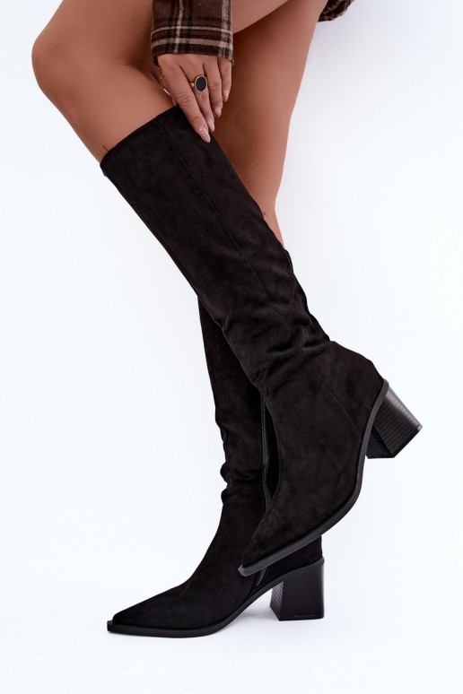 Botas altas térmicas en color negro Isenna