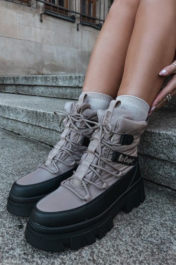 Botas de nieve beiges para mujer Lee Cooper LCJ-24-47-3143 2