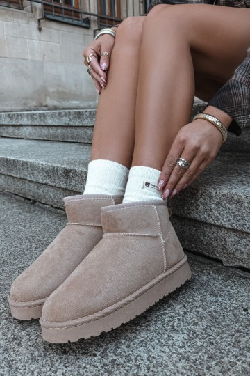 Botas de nieve para mujer en color arena Rosienne