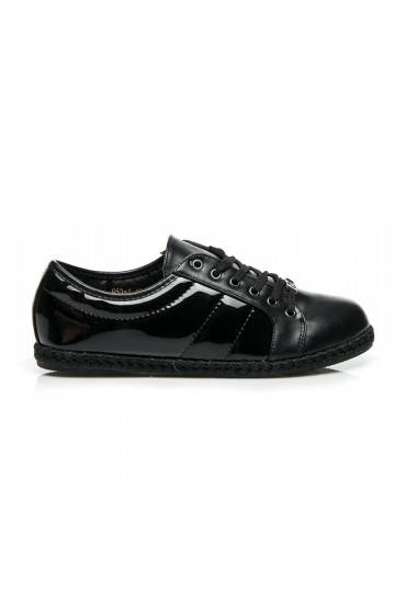 Zapatillas deportivas lacadas con suela de esparto Q53-1B