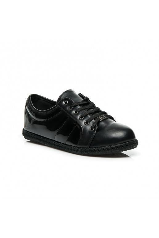 Zapatillas deportivas lacadas con suela de esparto Q53-1B