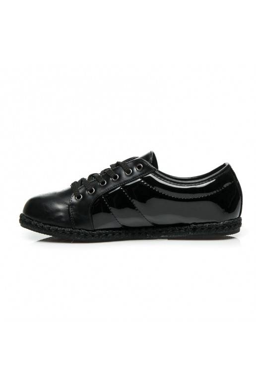 Zapatillas deportivas lacadas con suela de esparto Q53-1B