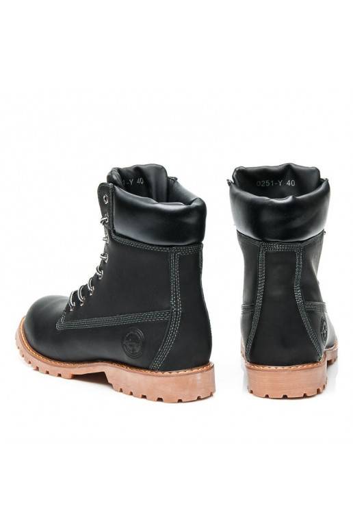 Botines negros elegantes 0251B / S3-46P