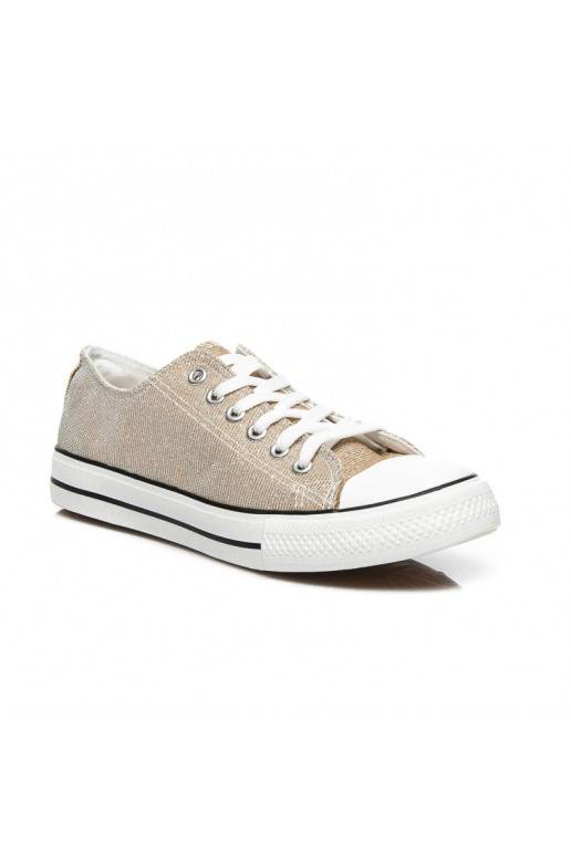 Zapatillas decoradas con purpurina Princess Gold BL42GO