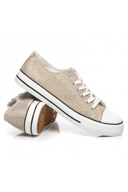 Zapatillas decoradas con purpurina Princess Gold BL42GO