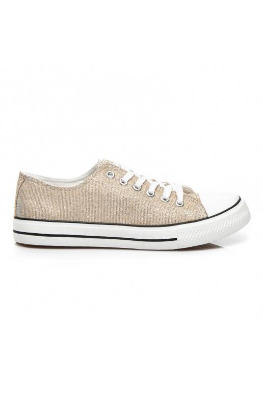 Zapatillas decoradas con purpurina Princess Gold BL42GO