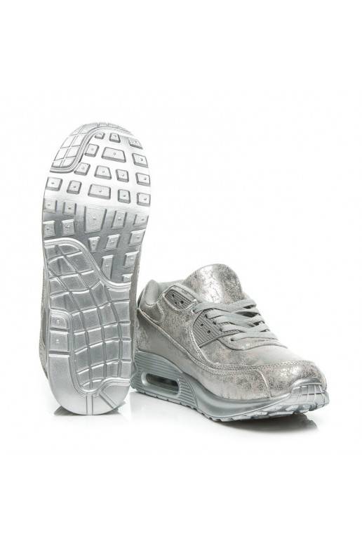 Zapatos deportivos masivos plateados 1-7S
