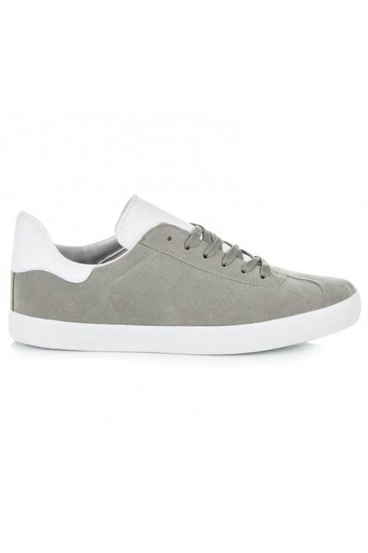 Zapatos casual grises y blancos para hombre 85-158G