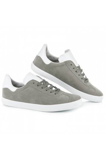 Zapatos casual grises y blancos para hombre 85-158G