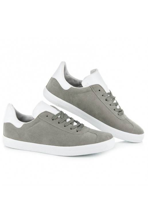 Zapatos casual grises y blancos para hombre 85-158G