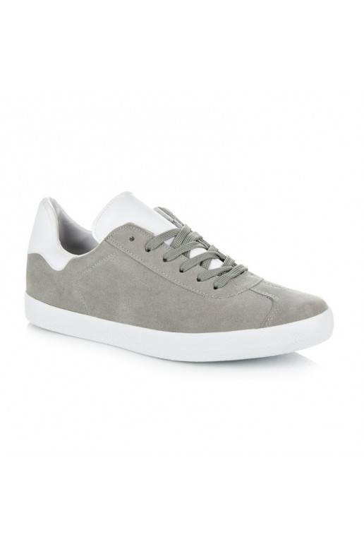 Zapatos casual grises y blancos para hombre 85-158G