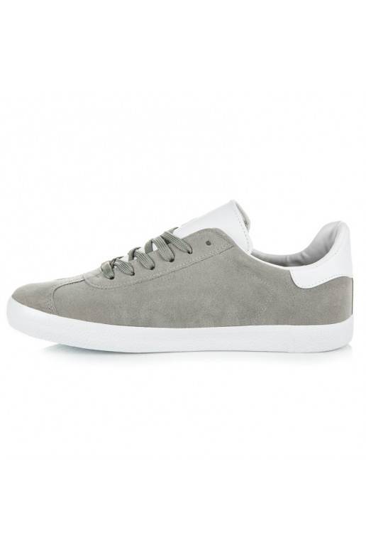 Zapatos casual grises y blancos para hombre 85-158G