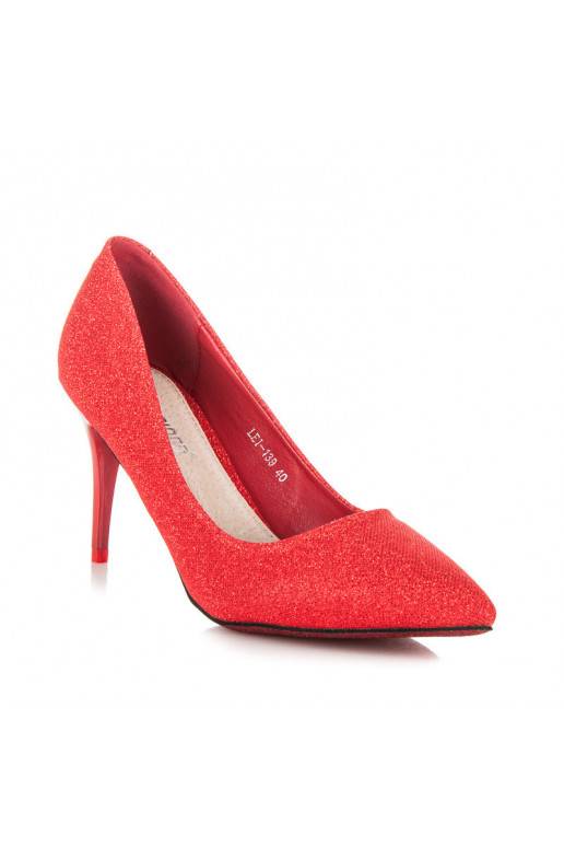 Tacones rojos brillantes para fiestas LEI-139R