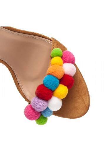 Sandalias marrones Sergio Todzi con detalles coloridos L977C 2