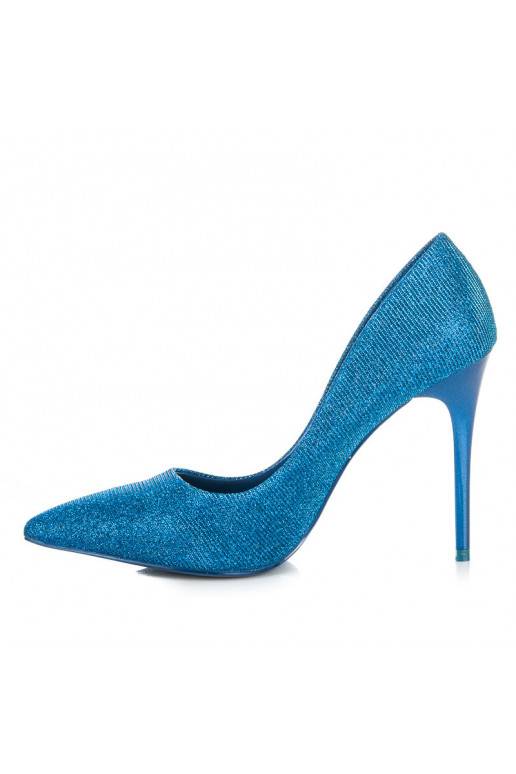 Zapatos de tacón brillantes azules LEI-105BL