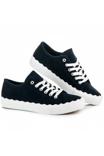 Tenis con cordones azul oscuro AB-174DK.BL