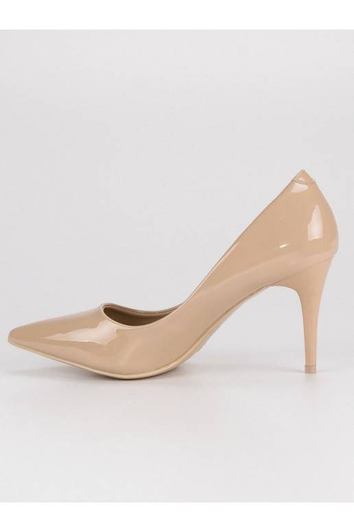 Tacones de charol beige de Comer EL1611D.BE