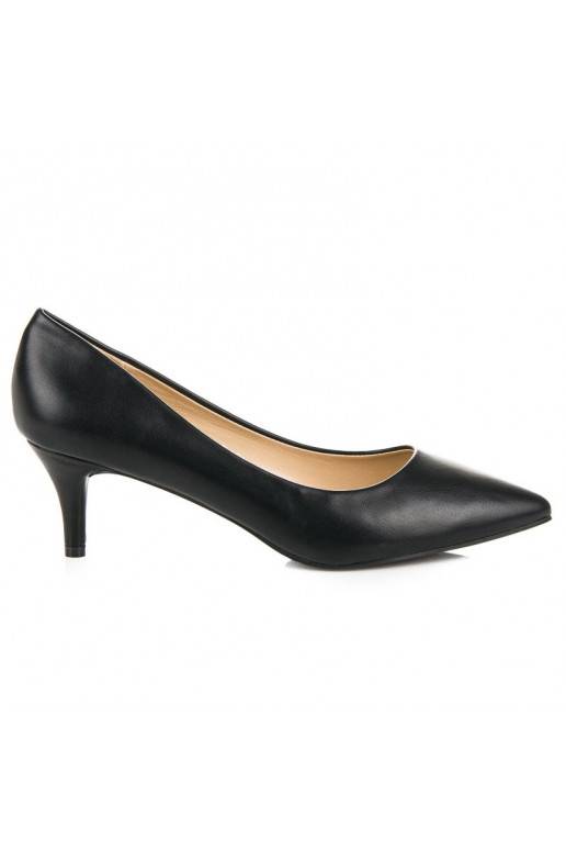 Zapatos negros con mini tacones 123-3B