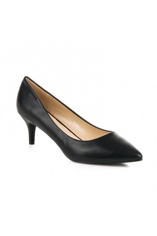Zapatos negros con mini tacones 123-3B