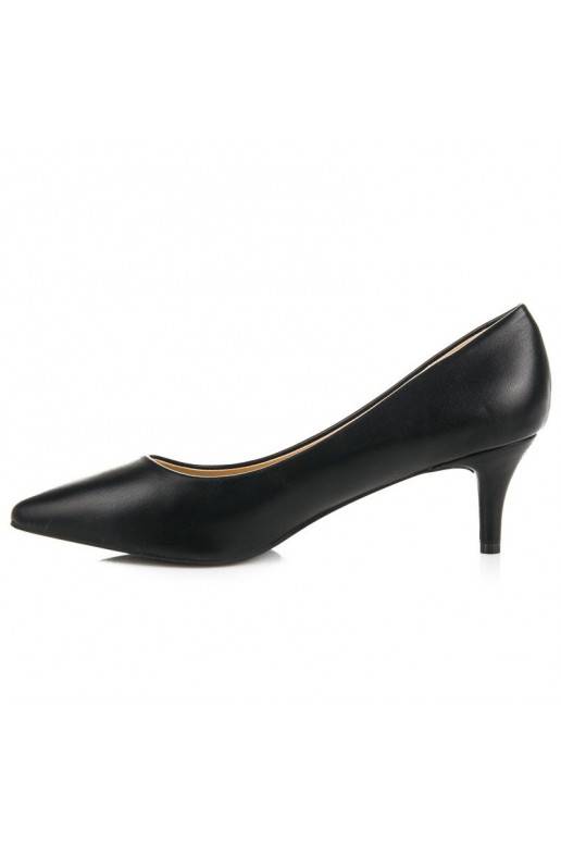 Zapatos negros con mini tacones 123-3B