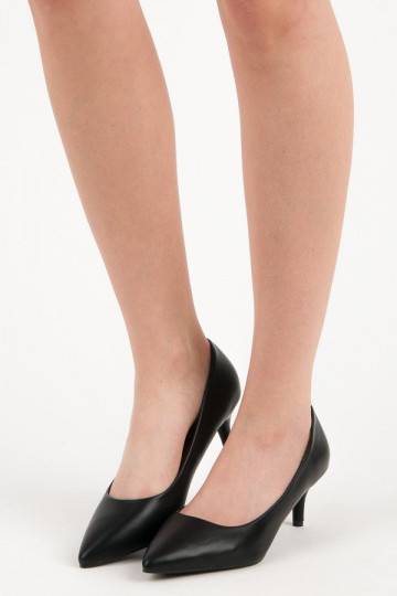 Zapatos negros con mini tacones 123-3B