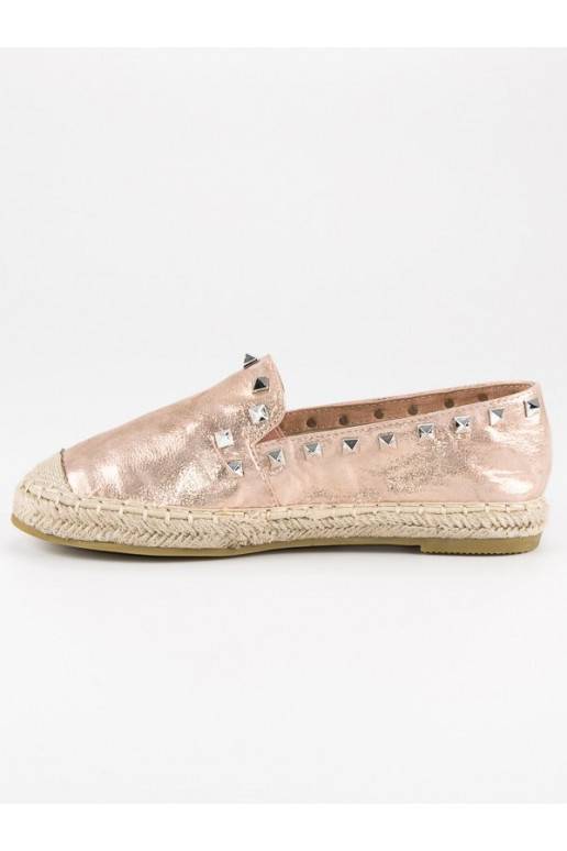 Alpargatas con remaches en oro rosa LX164CHA de Forever Folie