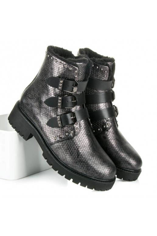 Botas calentadas con estilo de Betler con hebillas JT39-2BR