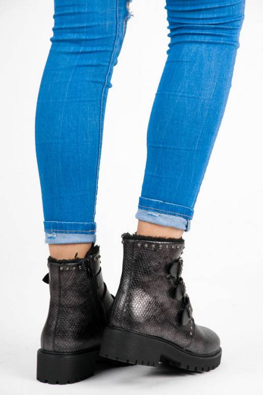 Botas calentadas con estilo de Betler con hebillas JT39-2BR
