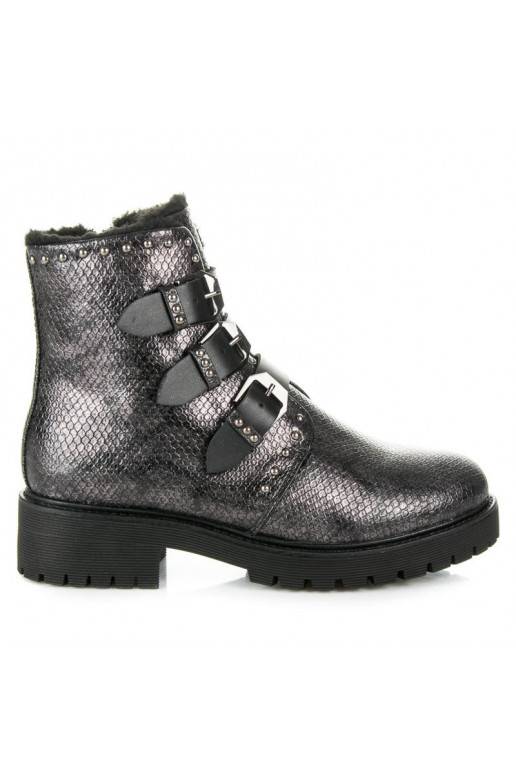 Botas calentadas con estilo de Betler con hebillas JT39-2BR