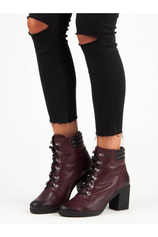 Zapatos mujer rojo oscuro VINCEZA Lace Up 1274/5BUR